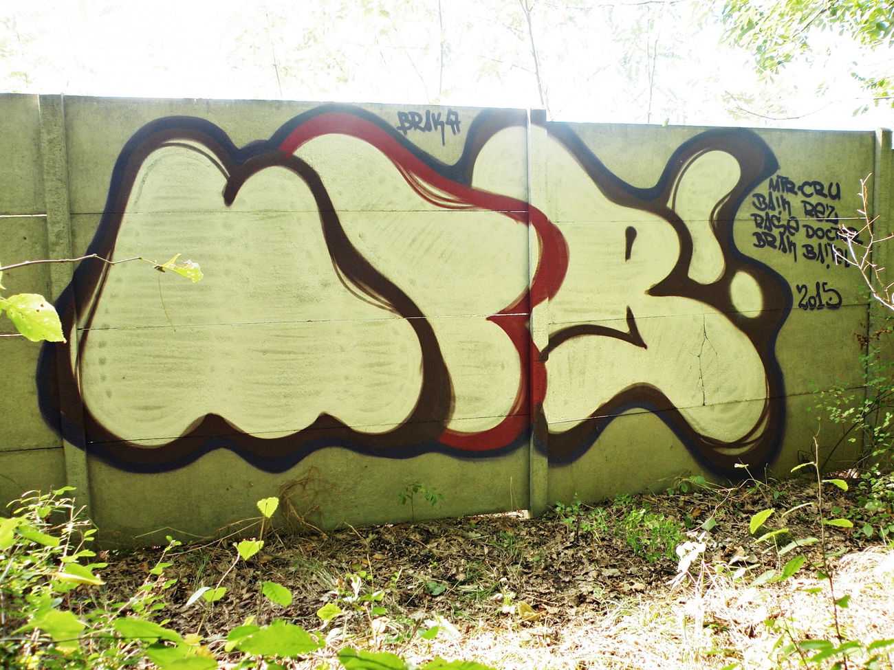 Graffiti Wall in Chiny - Photo by kraby - mtr (2015)