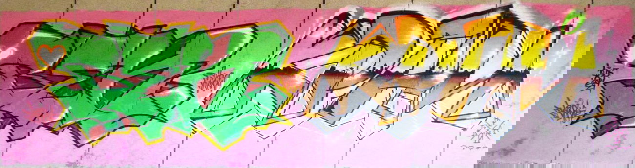 Graffiti Wall - Photo by kraipkm - ????, BEN, pkm (2014)