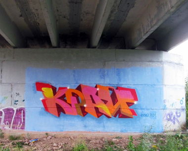 Graffiti Wall - Photo by kraipkm - ????, pkm, crew (2014)