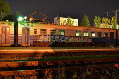 Graffiti Train in Ukraine - Photo by krasiwo