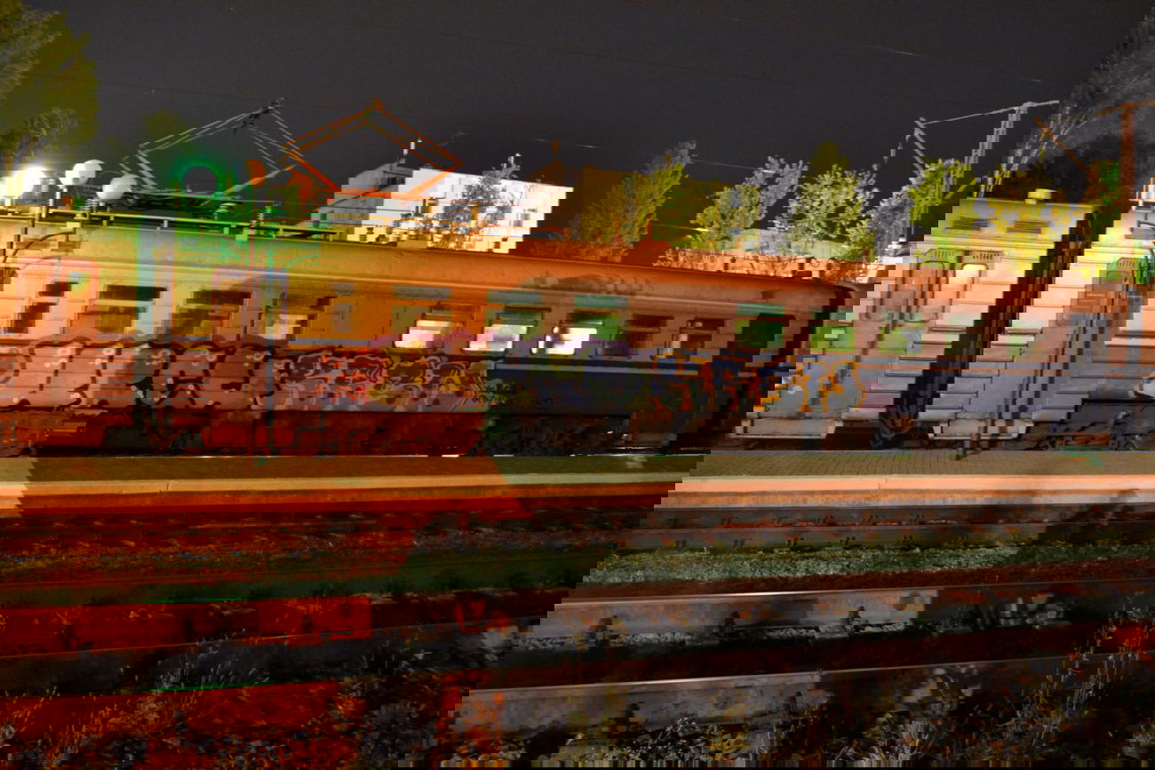 Graffiti Train in Ukraine - Photo by krasiwo