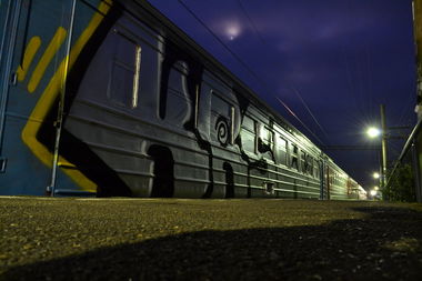 Graffiti Train in Russia - Photo by krasiwo - wc