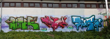 Graffiti Wall in Dresden - Photo by krawallo