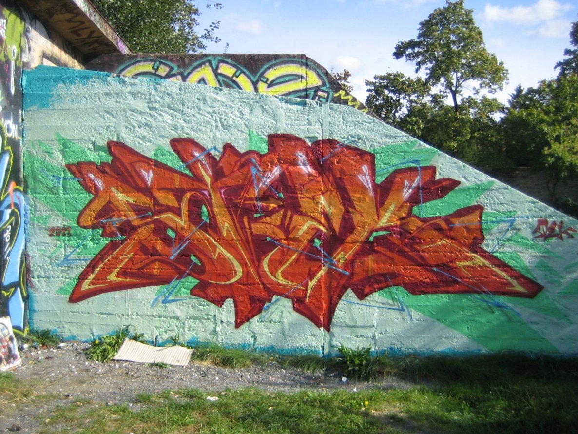 Graffiti Wall - Photo by krawallo - Stek, Dresden, Trini