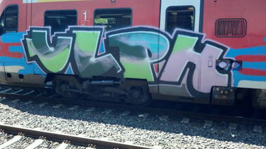 Graffiti Train in Germany - Photo by kripost - ulph