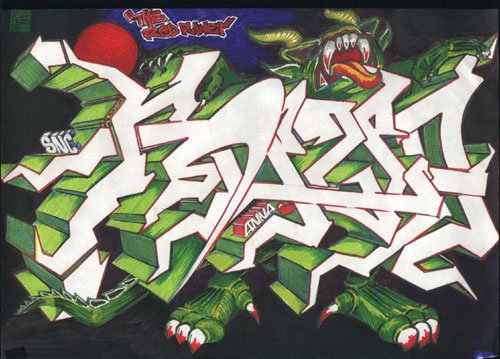 Graffiti Sketch - Photo by krizla - snc, krizla (?)
