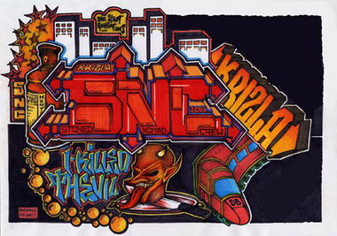 Graffiti Sketch - Photo by krizla - snc, krizla (?)