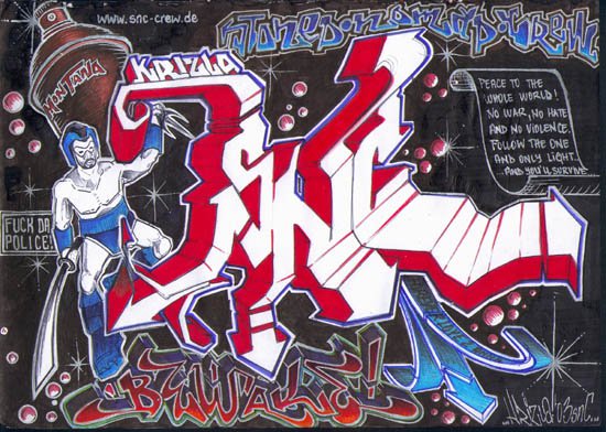 Graffiti Sketch - Photo by krizla - snc, krizla (?)