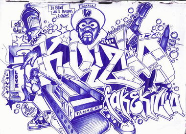 Graffiti Sketch - Photo by krizla - snc, krizla (2002)