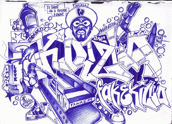 Graffiti Sketch - Photo by krizla - snc, krizla (2002)
