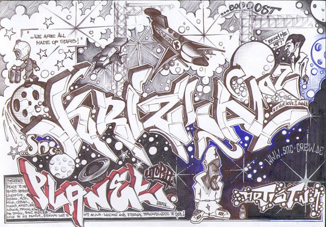 Graffiti Sketch - Photo by krizla - snc, krizla (?)