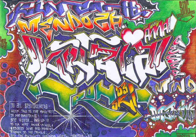 Graffiti Sketch - Photo by krizla - snc, krizla (2003)