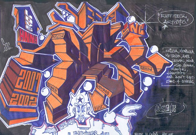 Graffiti Sketch - Photo by krizla - snc, krizla (?)