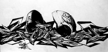 Graffiti Sketch - Photo by krote - KROTE, MTWcrew, kkrroott (2014)
