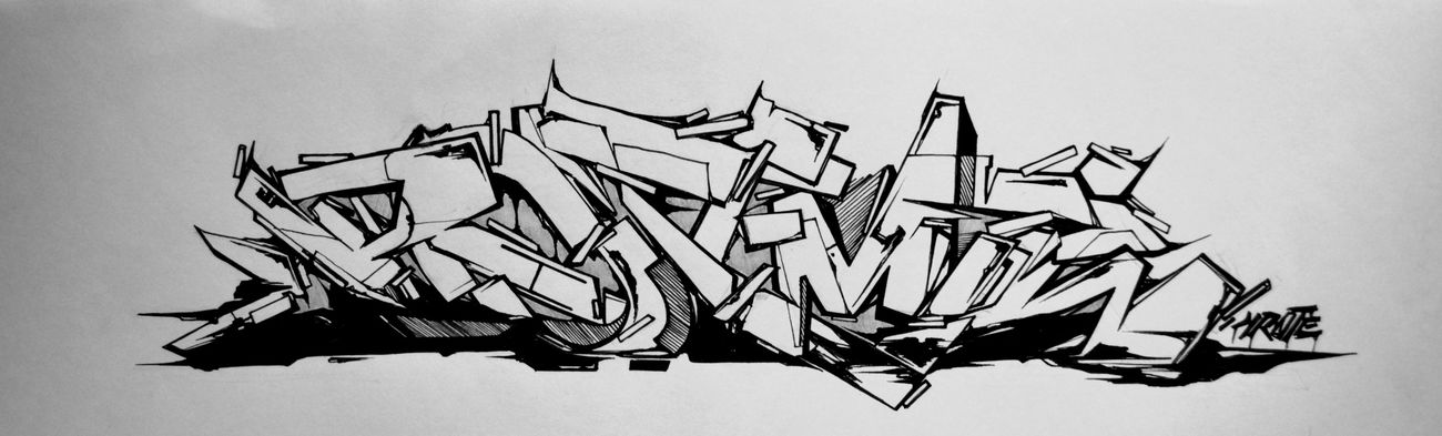 Graffiti Sketch - Photo by krote - kkrroott, MTWcrew, krote
