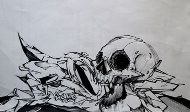 Graffiti Sketch - Photo by krote - KROTE, MTWcrew, kkrroott (2015)