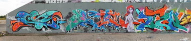 Graffiti Wall in Berlin - Photo by kry82 - kry, dejoe, stan (2013)