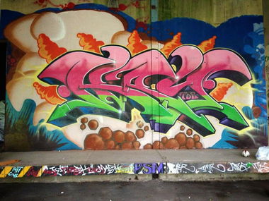 Graffiti Wall in Berlin - Photo by kry82 - Kry, 82 (2013)