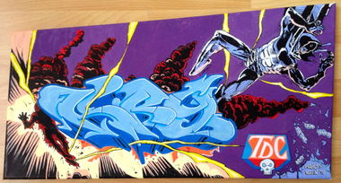 Graffiti Sketch in Berlin - Photo by kry82 - Kry, 82, canvas (2012)