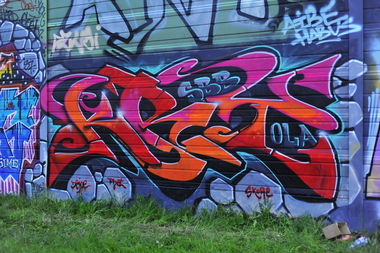 Graffiti Wall - Photo by kry82 - SBB, Kry82, Berlin (2014)