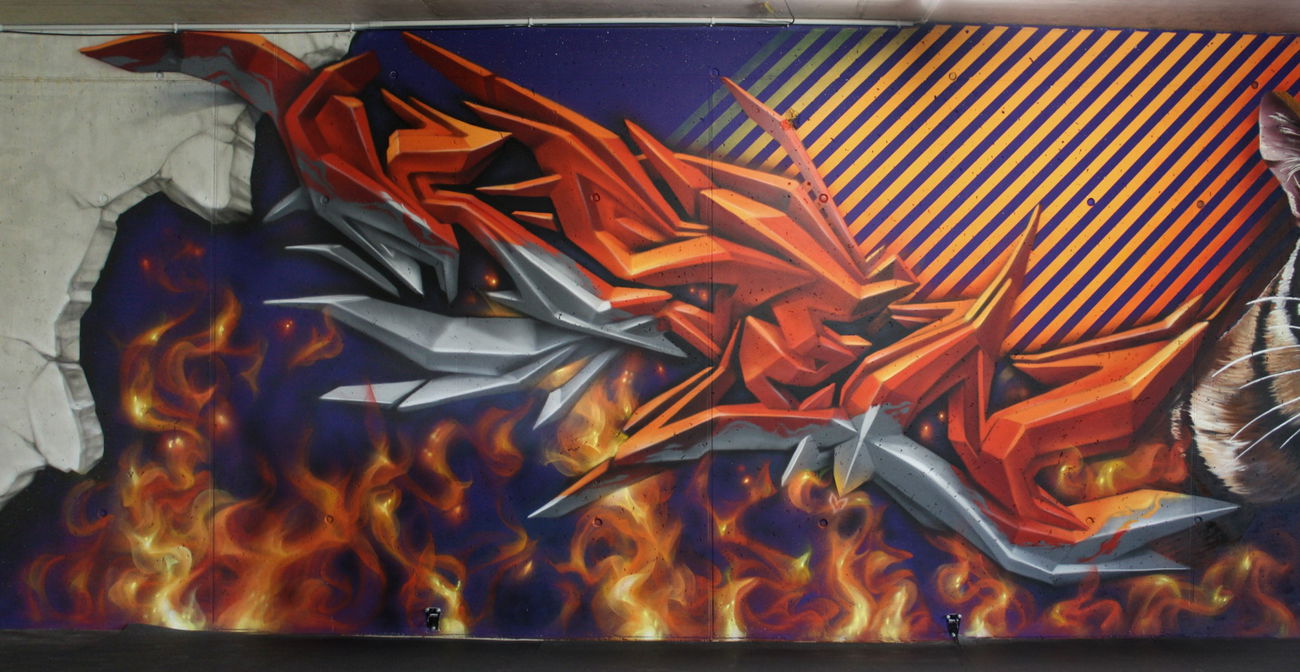 Graffiti Wall - Photo by ksen