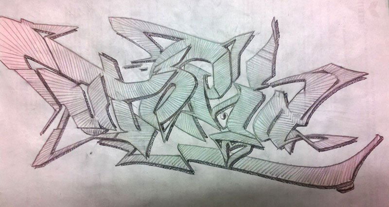 Graffiti Sketch - Photo by ksen (2014)