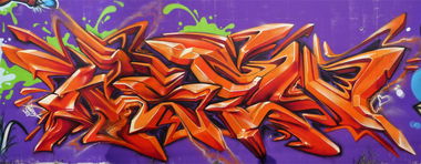 Graffiti Wall in Bregenz - Photo by ksen - ksen, 3d, wildstyle (2012)