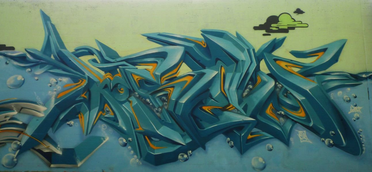 Graffiti Wall - Photo by ksen - 3d, Wildstyle (2012)