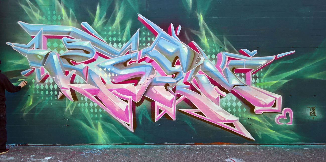 Graffiti Wall in 8500 frauenfeld - Photo by ksen - usbcrew, wastedtalents, semi3d (2019)
