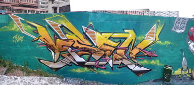 Graffiti Wall in Genova - Photo by ksen (2015)