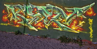 Graffiti Wall in Zürich letten - Photo by ksen - usbcrew, wastedtalents, zürich (2018)