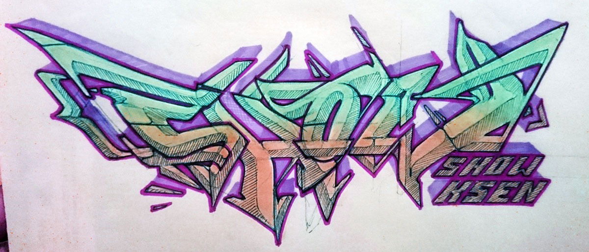 Graffiti Sketch - Photo by ksen (2015)