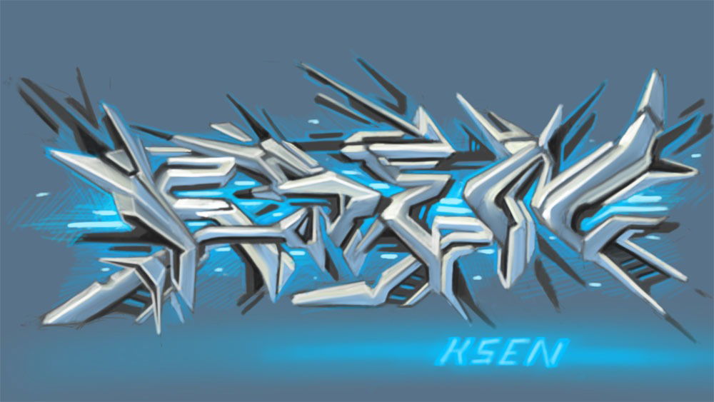Graffiti Sketch - Photo by ksen - wacom, ksen, nesk (2015)