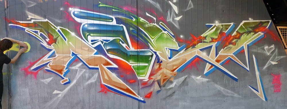 Graffiti Wall in Verwaltungsgemeinschaft Konstanz - Photo by ksen (2013)