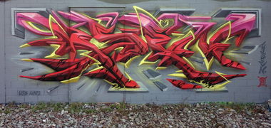Graffiti Wall - Photo by ksen - usbcrew, ksen, 3d