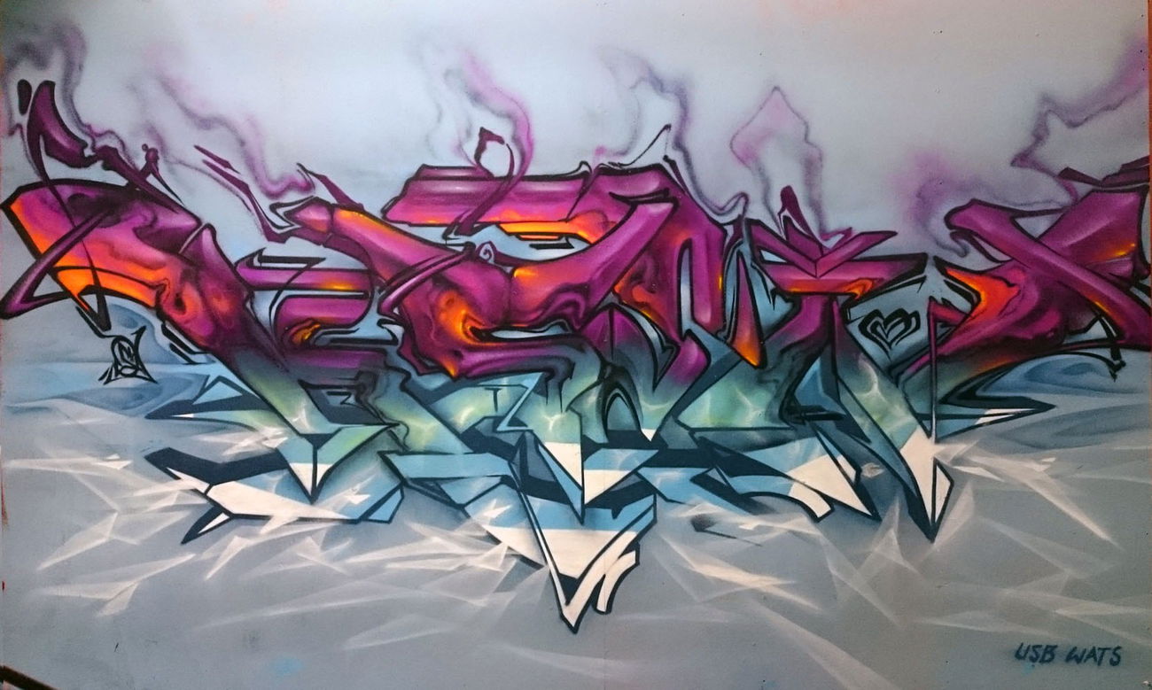 Graffiti Wall in Zürich - Photo by ksen - usbcrew, wats, wastedtalents (2017)