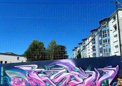 Graffiti Wall in Frankreich - Photo by ksen - 3d, burninghot, ksen (2019)