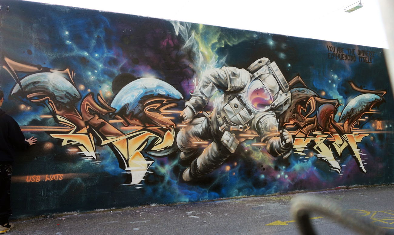 Graffiti Wall - Photo by ksen - usbcrew, wats, wastedtalents (2017)