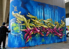 Graffiti Wall - Photo by ksen - usbcrew, ksen, wats (2017)