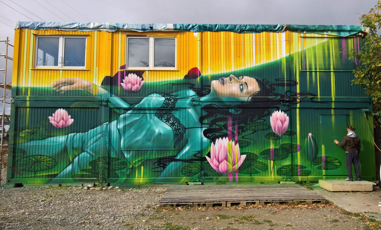 Graffiti Wall in Zürich - Photo by ksen - Ophelia (2017)