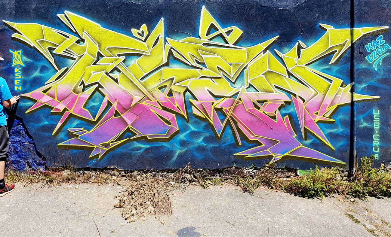 Graffiti Wall in Frankreich - Photo by ksen - florianlaporte, usbcrew, ksen (2019)