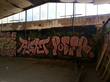 Graffiti Wall - Photo by kshone - aigh, alright, postr