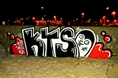 Graffiti Wall in Władysławowo - Photo by ktsOikBats1 - kts, oik, bats
