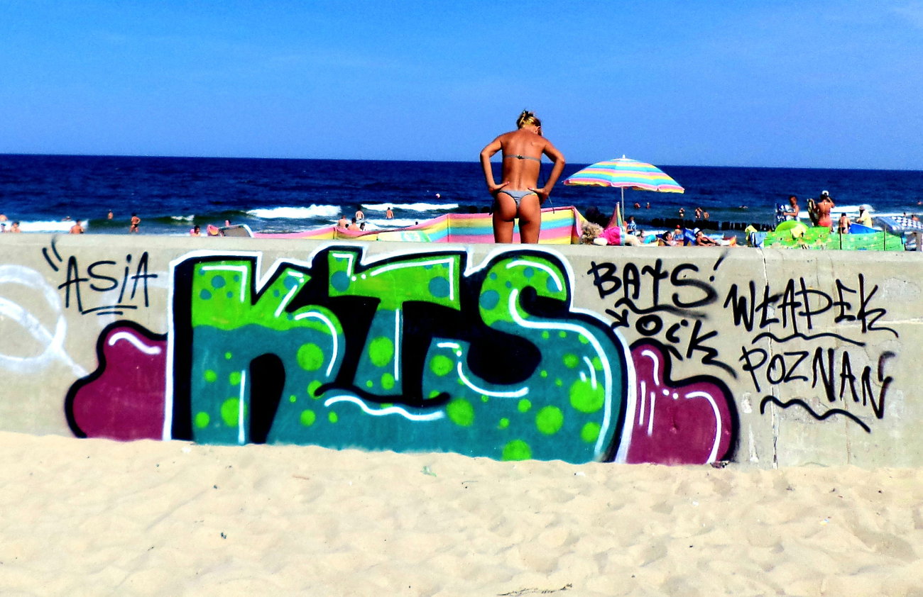 Graffiti Wall in Władysławowo - Photo by ktsOikBats1 - Kts, oik, bats