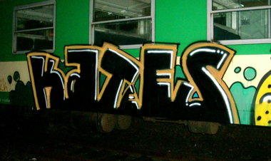 Graffiti Train in Poznań - Photo by ktsOikBats1 - Kts, oik, bats