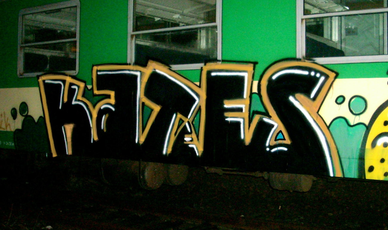 Graffiti Train in Poznań - Photo by ktsOikBats1 - Kts, oik, bats