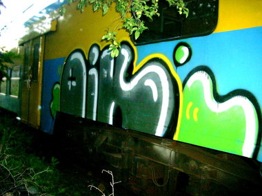 Graffiti Train in Poznań - Photo by ktsOikBats1 - Kts, oik