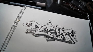 Graffiti Sketch - Photo by kuerbiskerne37 - dleys, sketch, igmc (2015)