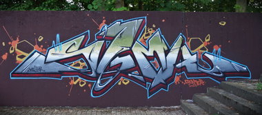 Graffiti Wall - Photo by kuerbiskerne37 - sigma, göttingen, geil (2014)