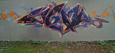 Graffiti Wall - Photo by kuerbiskerne37 - sigma, coke, trek (2014)